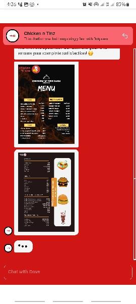 Category-Based Menu Navigation